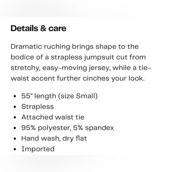 New! Strapless Jumpsuit - Picture 5 of 5